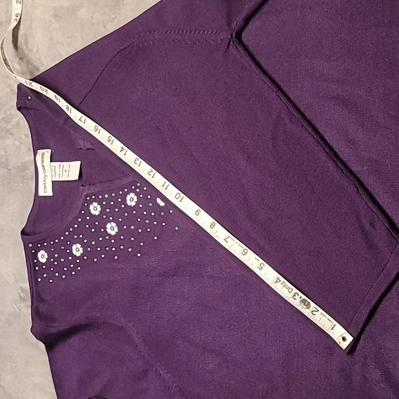 0485. EUC ~ 1X ~ Cathy Daniels ~ Lucious Amethyst 💜 w/a Little Sparkle ~ ✨️ - Picture 6 of 9